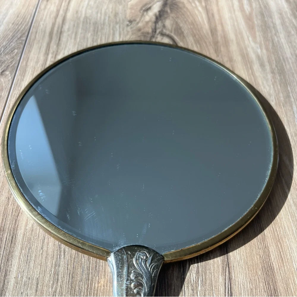 Vintage American Gold Hand Mirror